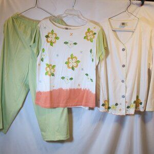 Usindo three piece set – jacket(L), top and pants (XL)